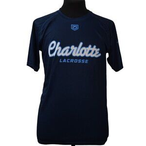 Team 24/7 Charlotte Lacrosse Jersey Mens Small Zimagear Navy Blue